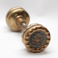 Antique 1890s Bronze Reading Rococo Passage Door Knobs -OGT Sale Store door knobs n255541