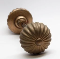 Fluted Cast Bronze Door Knobs 8 Fluted Cast Bronze Door Knobs -OGT Sale Store door knobs n255811