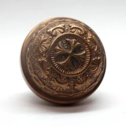 Antique Nashua 8 Fold Brass Door Knob -OGT Sale Store door knobs n257036