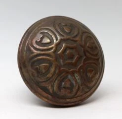 Antique Five Fold Bronze Yale & Towne Florian Door Knob -OGT Sale Store door knobs n257076