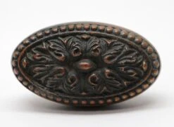 Antique 1890s Yale & Towne Louis XVI Isigny Oval Bronze Interior Door Knob -OGT Sale Store door knobs n260146