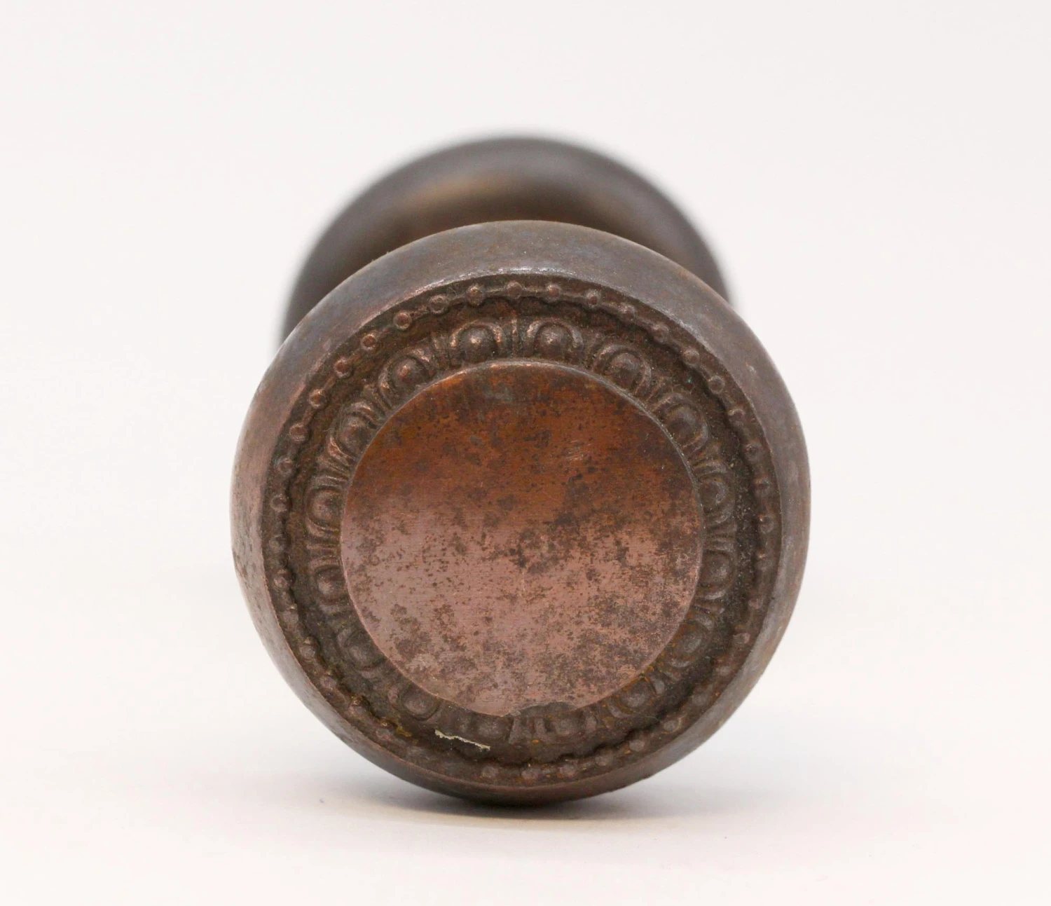 Antique Concentric Pair Of Bronze Door Knobs 4 Antique Concentric Pair Of Bronze Door Knobs - Image 2