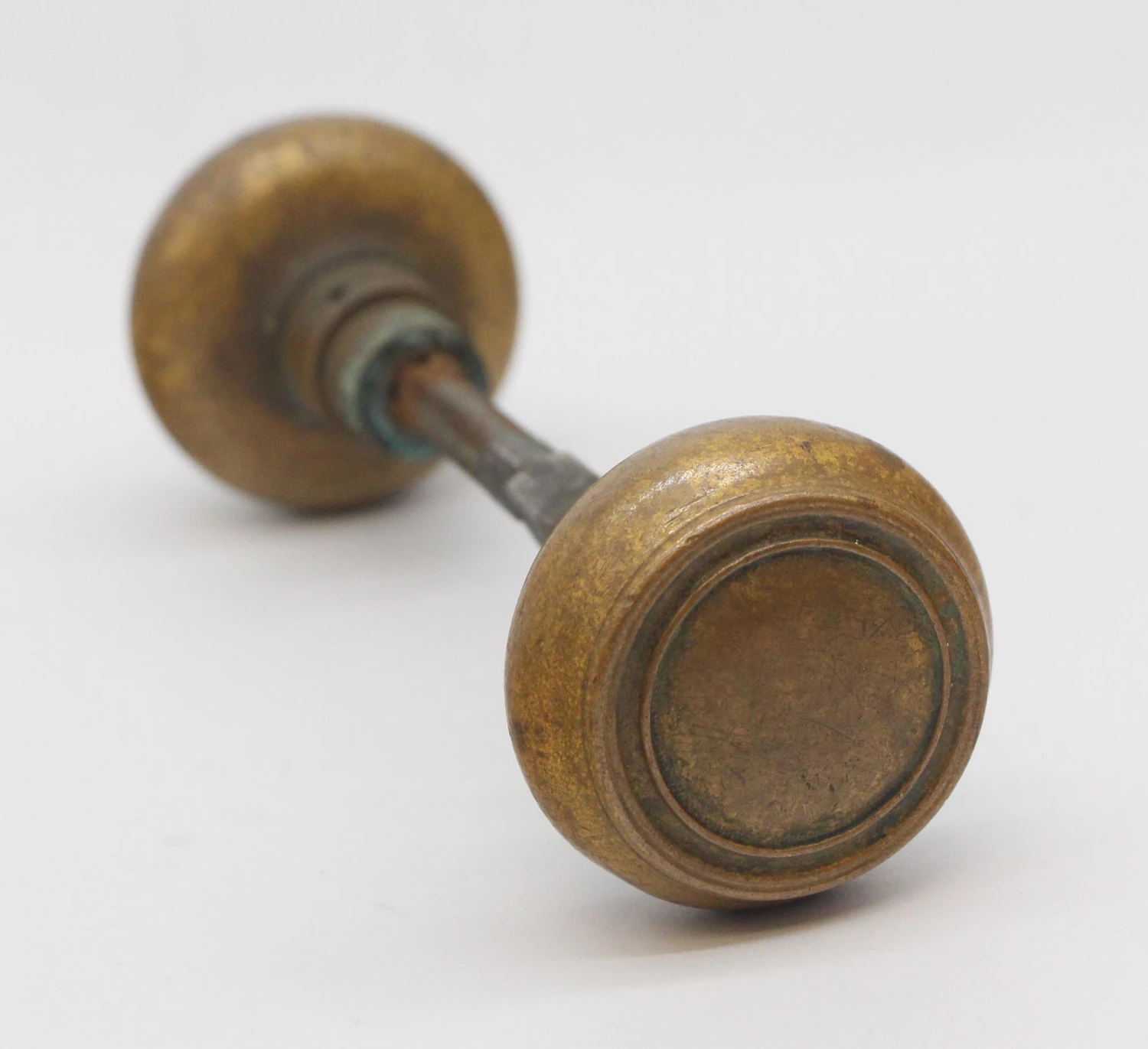 Pair Of Antique Brass Concentric Door Knobs 3 Pair Of Antique Brass Concentric Door Knobs