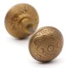 Pair Of Antique Neo Greco Style Solid Bronze Door Knobs
