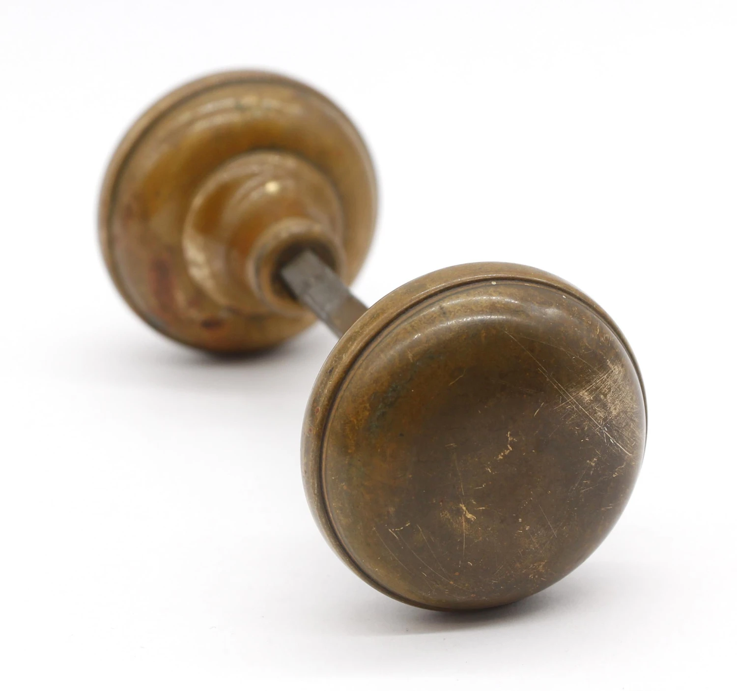 Pair Of Vintage Round Hollow Brass Passage Door Knobs 3 Pair Of Vintage Round Hollow Brass Passage Door Knobs