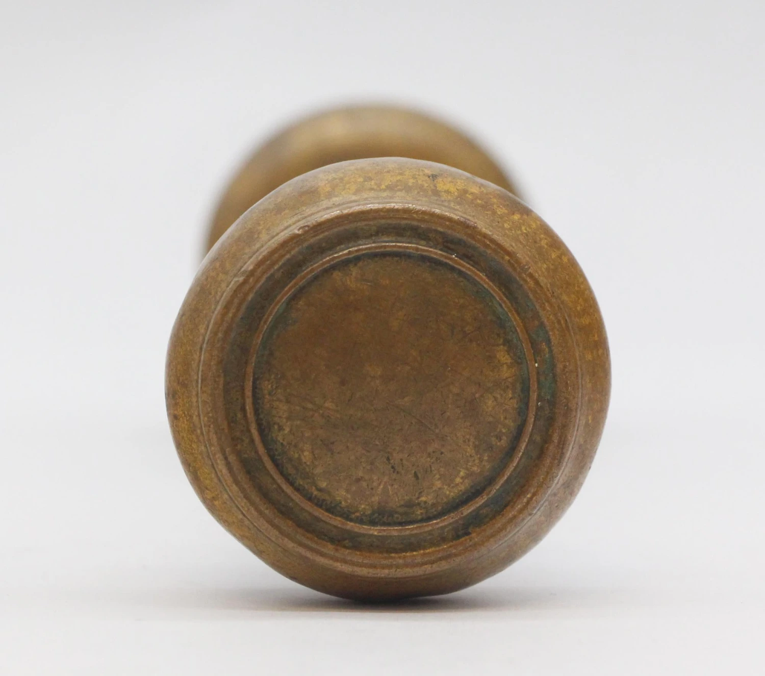 Pair Of Antique Brass Concentric Door Knobs 4 Pair Of Antique Brass Concentric Door Knobs - Image 2