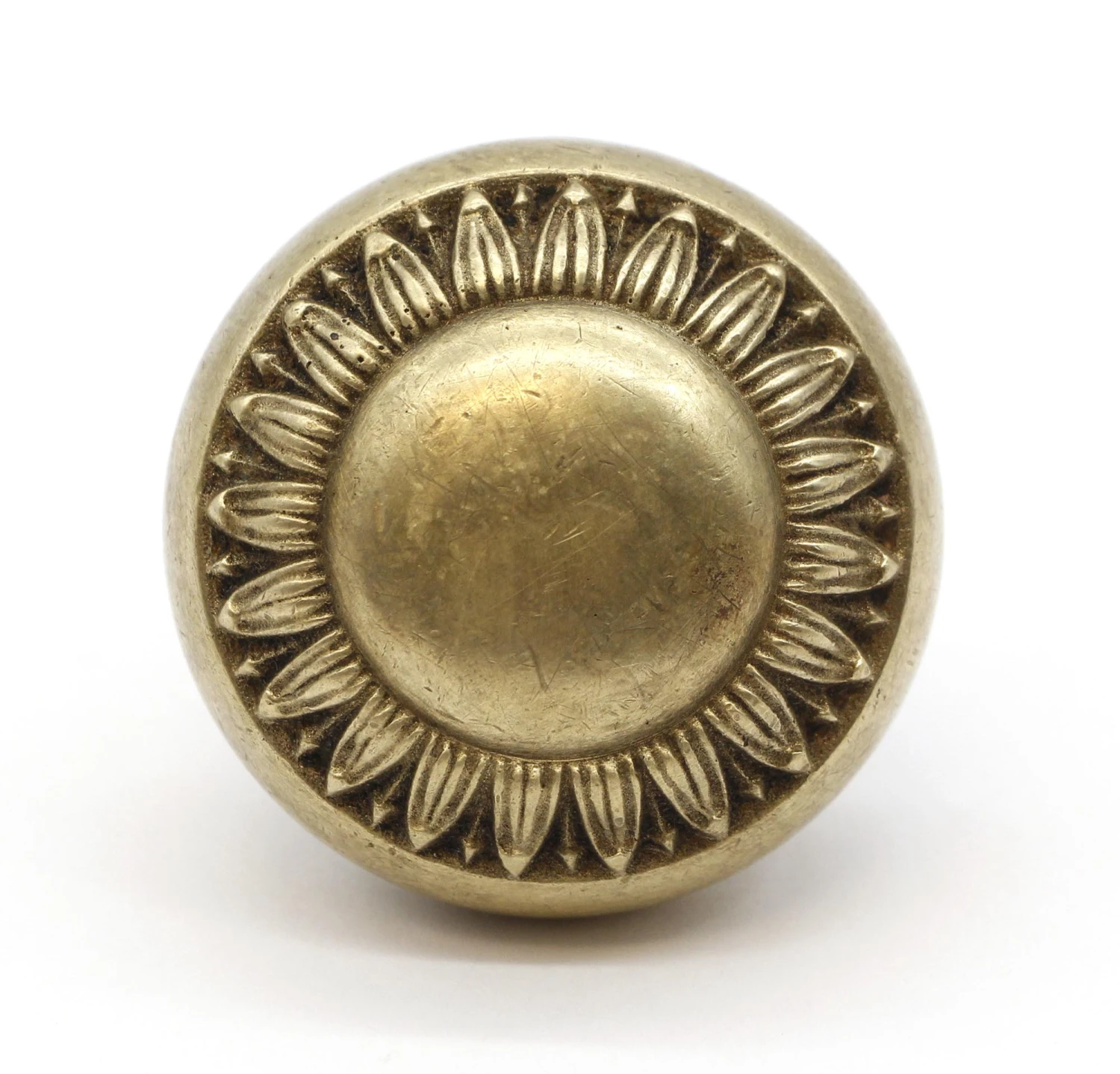 Antique 1900s Brass Sargent Greek Argos Passage Door Knob 4 Antique 1900s Brass Sargent Greek Argos Passage Door Knob - Image 2