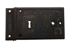 Antique 7.25 In. Cast Iron Surface Mount Door Rim Lock
