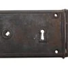 Antique Black Cast Iron 7.25 In. Surface Mount Door Rim Lock
