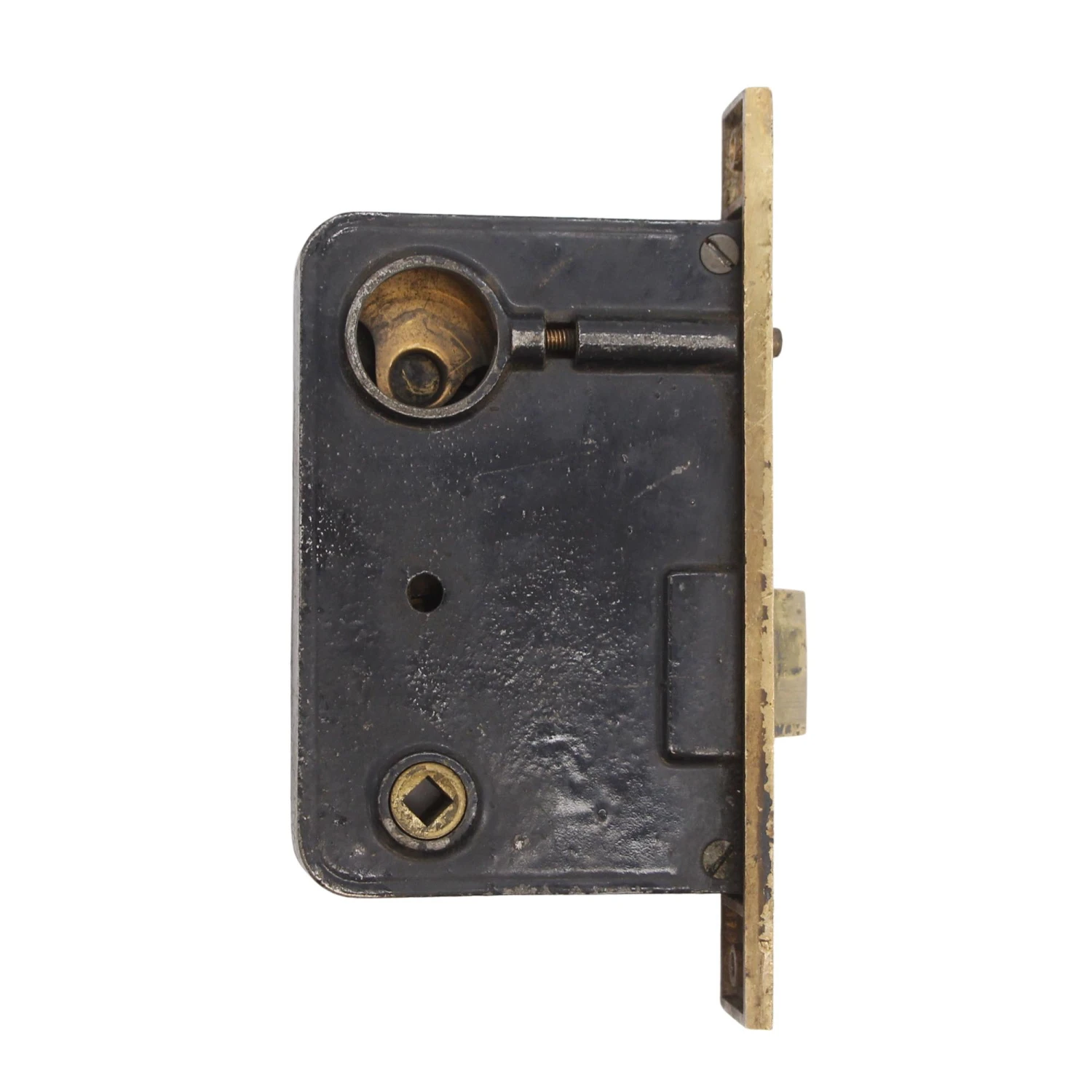 Antique Brass Russwin Right Cylinder Mortise Door Lock 3 Antique Brass Russwin Right Cylinder Mortise Door Lock