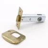 Brushed Brass Plated Steel Mortise Lock Adapter -OGT Sale Store door locks brushed brass plated steel mortise lock adapter q287101