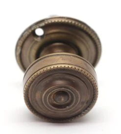 Vintage 1.25 In. Beaded Bronze Privacy Thumb Latch 10 Vintage 1.25 In. Beaded Bronze Privacy Thumb Latch -OGT Sale Store door locks for sale m222947