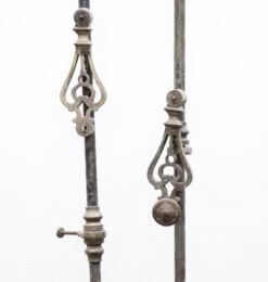 Pair Of Brass Cremone Bolts With Decorative Handle -OGT Sale Store door locks for sale n240884