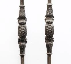 Pair Of Floral Bronze Cremone Bolts 10 Pair Of Floral Bronze Cremone Bolts -OGT Sale Store door locks for sale n240885