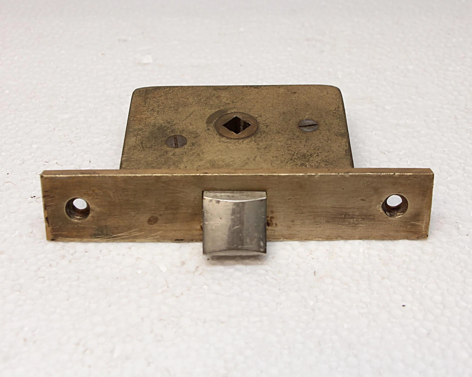 Solid Brass Angled Face Passage Door Mortise Lock 5 Solid Brass Angled Face Passage Door Mortise Lock - Image 3