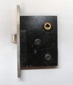 Vintage Cast Iron & Chrome Communicating Door Mortise Lock 10 Vintage Cast Iron & Chrome Communicating Door Mortise Lock -OGT Sale Store door locks for sale p267579