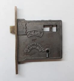 Antique Gilbert Lock Co. Brass & Cast Iron Passage Mortise Door Lock 10 Antique Gilbert Lock Co. Brass & Cast Iron Passage Mortise Door Lock -OGT Sale Store door locks for sale p267589