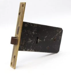 Vintage French Made Deep Backset Brass Door Mortise Lock -OGT Sale Store door locks for sale q282917