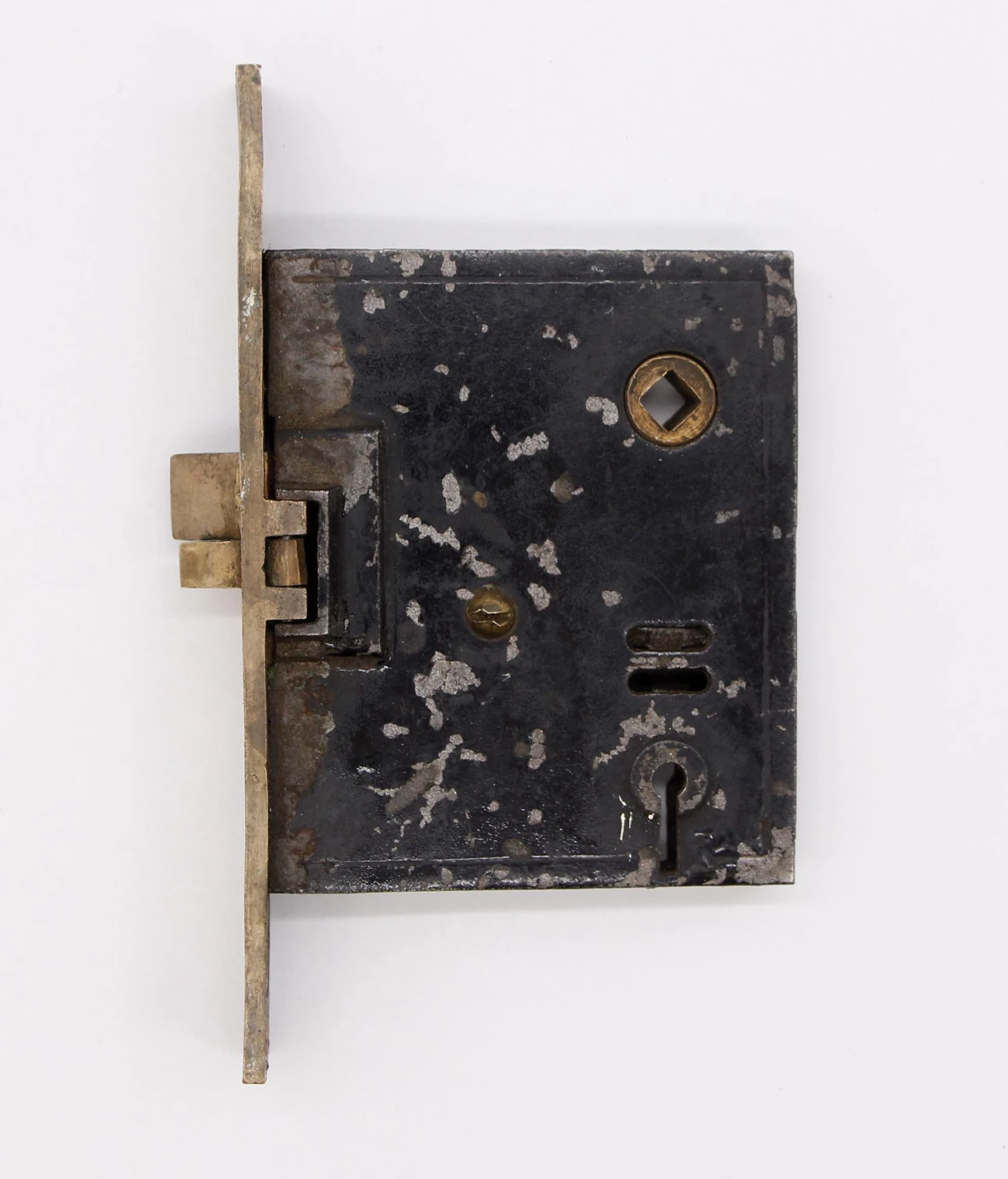 Antique Cast Iron & Brass Aesthetic Norwalk Mortise Door Lock 5 Antique Cast Iron & Brass Aesthetic Norwalk Mortise Door Lock - Image 3