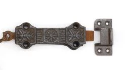 Victorian Cast Iron Spring Loaded Surface Door Bolt With Chain 9 Victorian Cast Iron Spring Loaded Surface Door Bolt With Chain -OGT Sale Store door locks for sale q284730