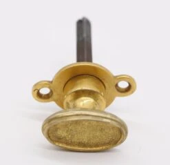 Gilded Brass Oval Textured Privacy Thumb Turn -OGT Sale Store door locks for sale q285376