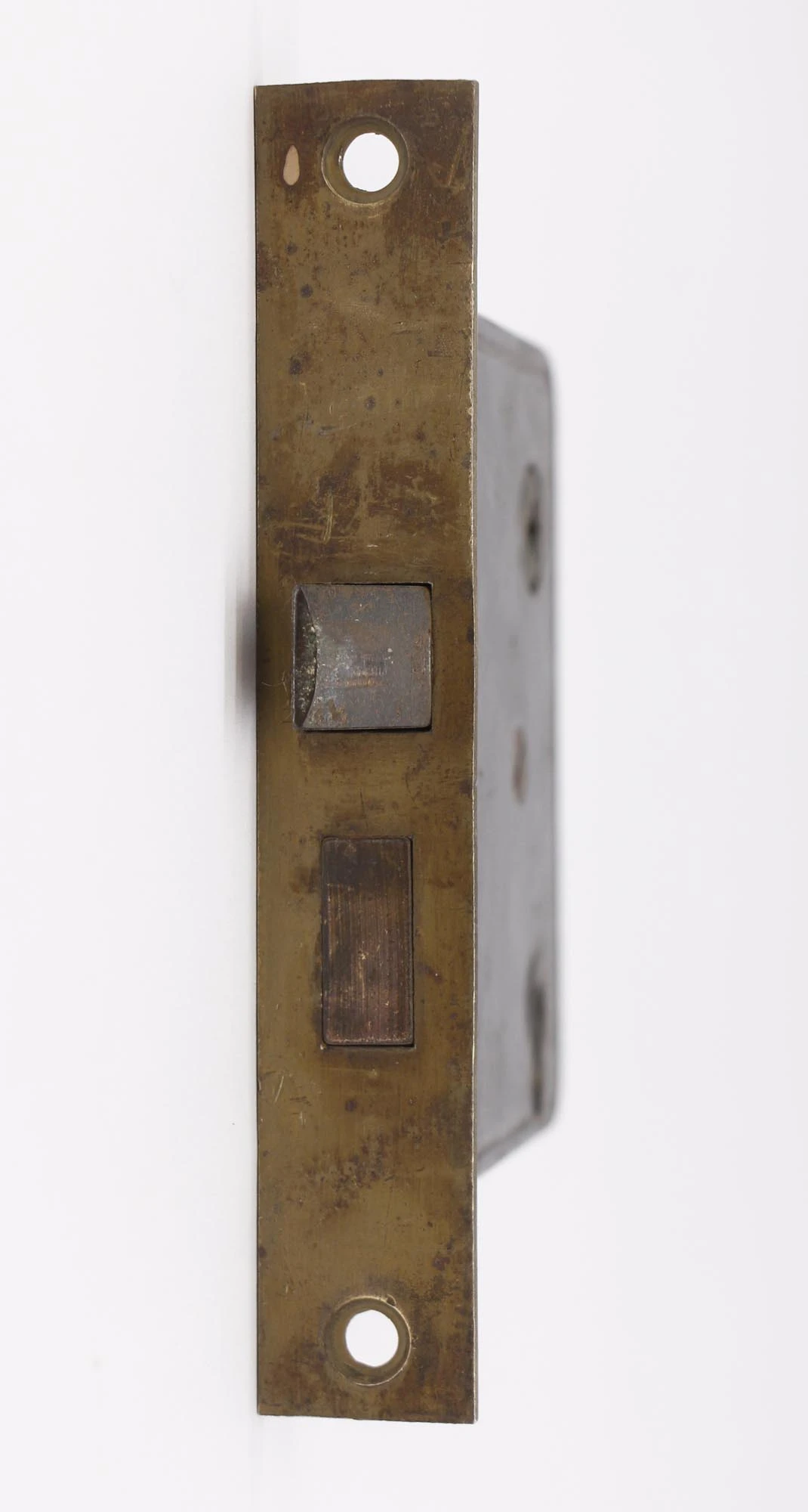 Antique Brass Finish Steel Right Swing Mortise Passage Door Lock 5 Antique Brass Finish Steel Right Swing Mortise Passage Door Lock - Image 3