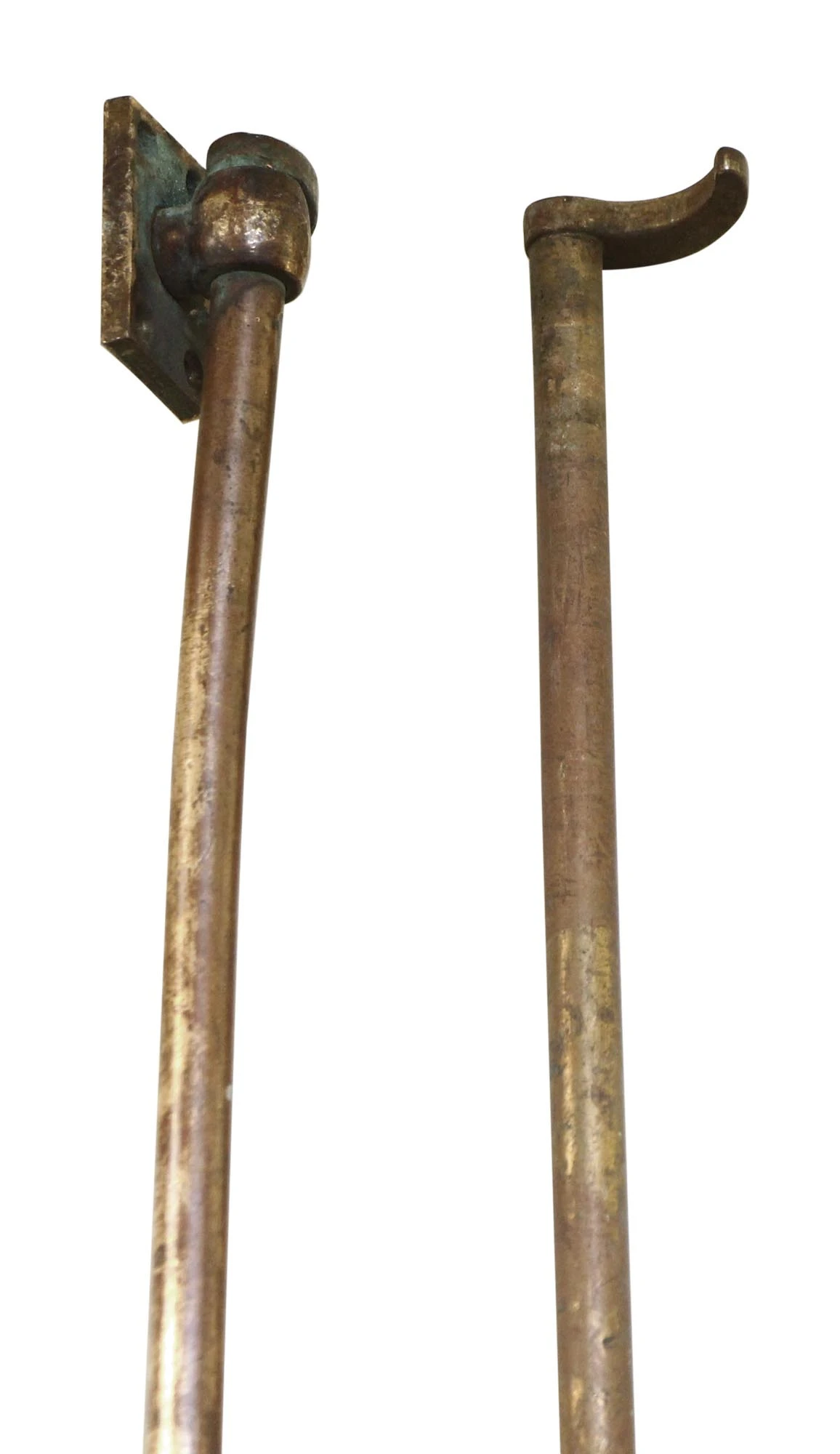 Pair Of Brass Double Door Cremone Bolts With Lion Detail 4 Pair Of Brass Double Door Cremone Bolts With Lion Detail - Image 2