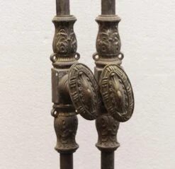 Pair Of Ornate Brass Cremone Bolts 10 Pair Of Ornate Brass Cremone Bolts -OGT Sale Store door locks n240889