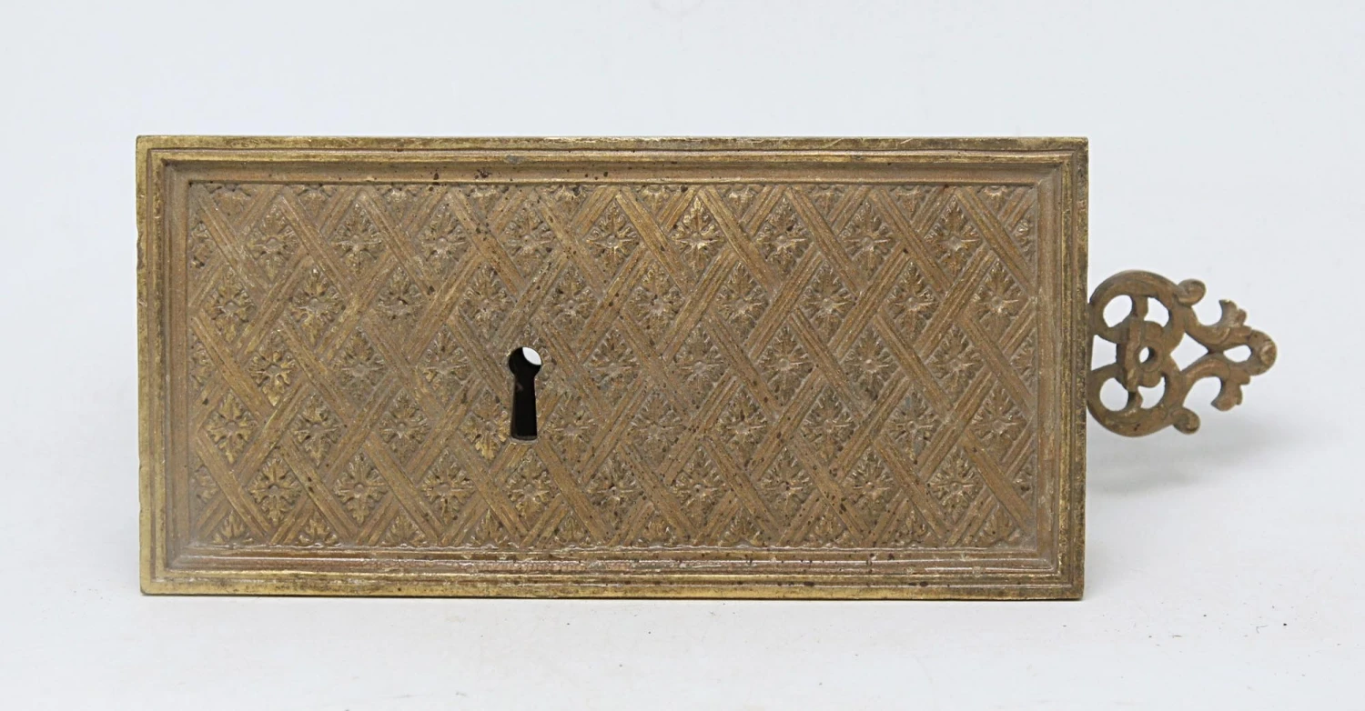 Ornate Bronze Surface Lock 3 Ornate Bronze Surface Lock