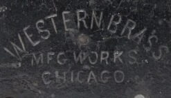 Cast Iron Western Brass MFG. Works Lock 7 Cast Iron Western Brass MFG. Works Lock -OGT Sale Store door locks p263189
