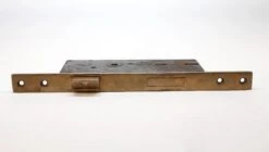 Antique Double Key Cast Iron & Brass Entry Door Mortise Lock 6 Antique Double Key Cast Iron & Brass Entry Door Mortise Lock -OGT Sale Store door locks p267556