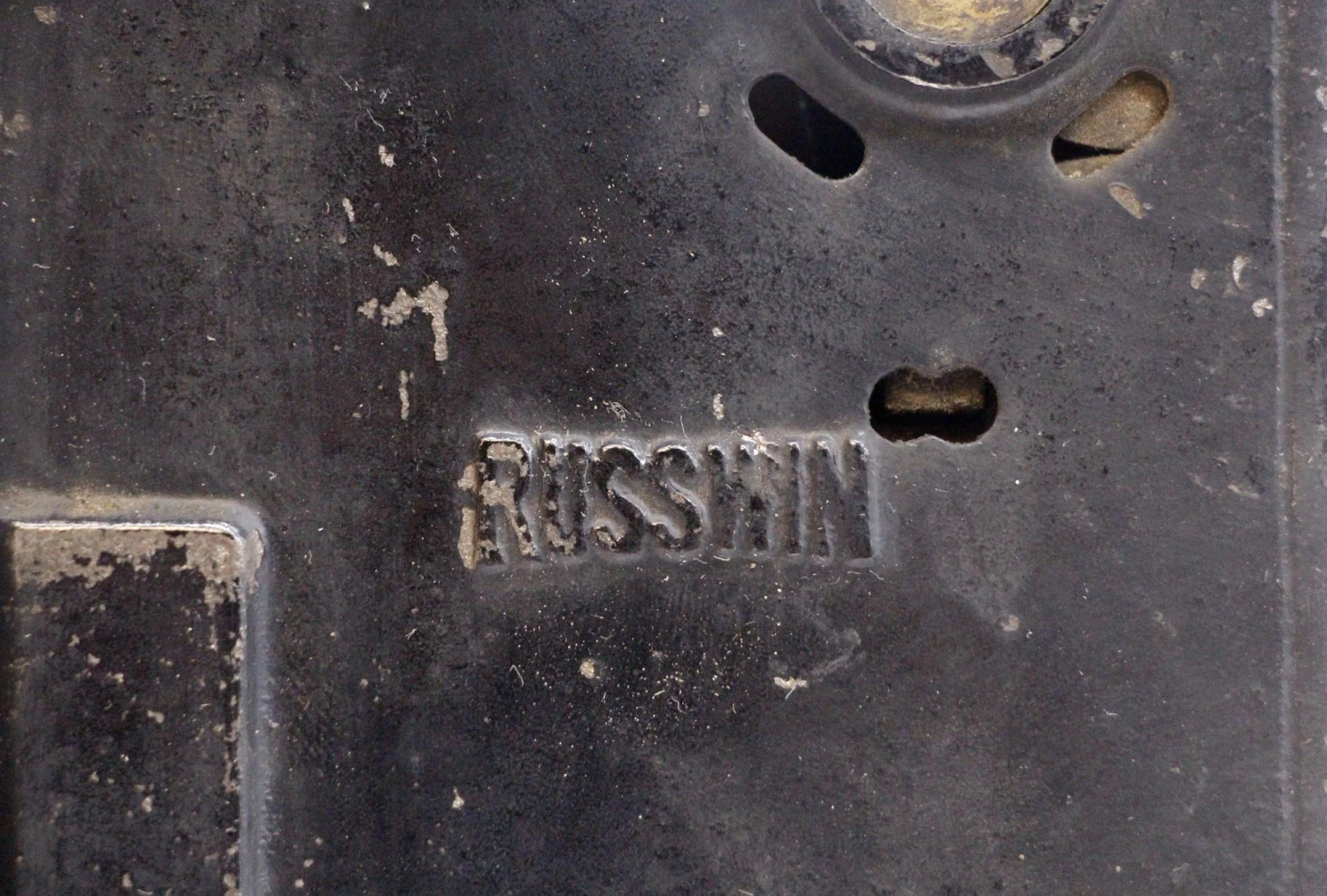 Antique Brass Russwin Right Cylinder Mortise Door Lock 4 Antique Brass Russwin Right Cylinder Mortise Door Lock - Image 2