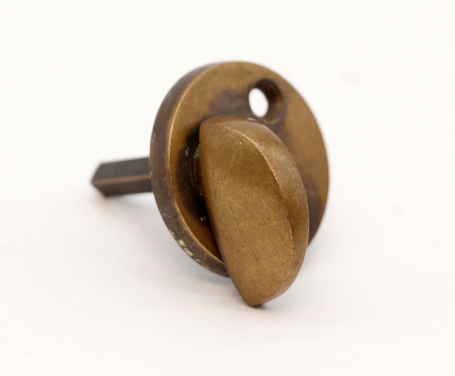 Antique Bronze Round Thumb Lock Latch 4 Antique Bronze Round Thumb Lock Latch - Image 2