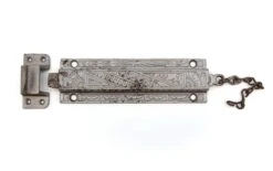 Antique Aesthetic Silver Painted Cast Iron Surface Door Bolt Lock 8 Antique Aesthetic Silver Painted Cast Iron Surface Door Bolt Lock -OGT Sale Store door locks p270302