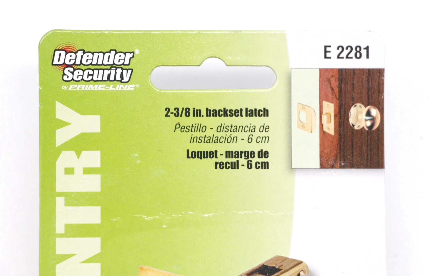 New Brass Plated Steel Mortise Door Latch 4 New Brass Plated Steel Mortise Door Latch - Image 2