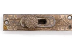 Antique 24 In. Recessed Aesthetic Bronze Floor Door Bolt -OGT Sale Store door locks q284734