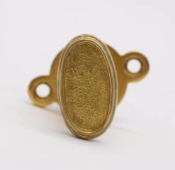 Gilded Brass Oval Textured Privacy Thumb Turn -OGT Sale Store door locks q285376