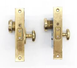 Pair Of Polished Brass Entry Baldwin Mortise Locks With One Key 9 Pair Of Polished Brass Entry Baldwin Mortise Locks With One Key -OGT Sale Store door locks q285677
