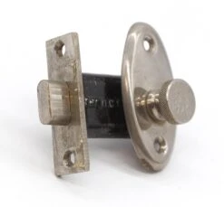 The HBI Co. Vintage Nickeled Brass Mortise Privacy Door Latch 12 The HBI Co. Vintage Nickeled Brass Mortise Privacy Door Latch -OGT Sale Store door locks q286652