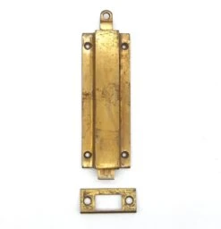 Vintage 7.5 In. Brass Plated Steel Spring Floor Door Bolt 11 Vintage 7.5 In. Brass Plated Steel Spring Floor Door Bolt -OGT Sale Store door locks q287364