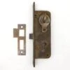 Vintage Getty Brass Narrow Backset Privacy Mortise Lock -OGT Sale Store door locks vintage getty brass narrow backset privacy mortise lock q287753