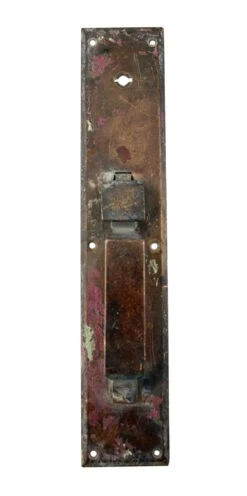 Antique 12.75 In. Commercial Bronze Door Pull