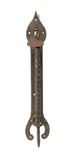 Antique 13.25 In. Steel Arts & Crafts Door Handle Pull
