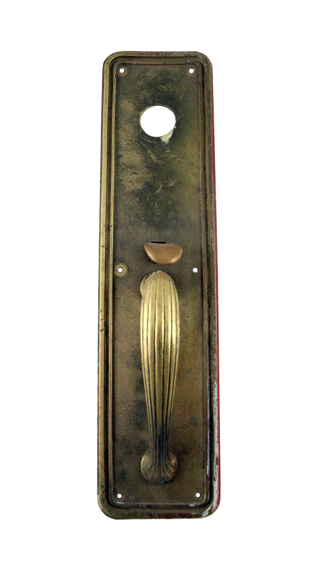 Antique 16 In. Art Deco Bronze Yale Commercial Door Pull 3 Antique 16 In. Art Deco Bronze Yale Commercial Door Pull