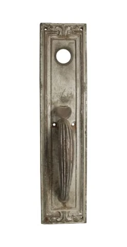 Antique 17 In. Art Deco Bronze Entry Door Pull