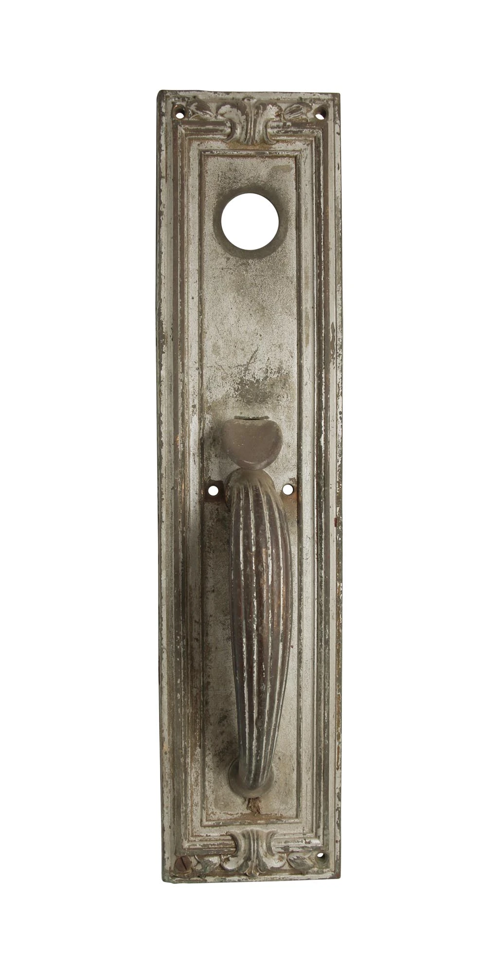 Antique 17 In. Art Deco Bronze Entry Door Pull 3 Antique 17 In. Art Deco Bronze Entry Door Pull