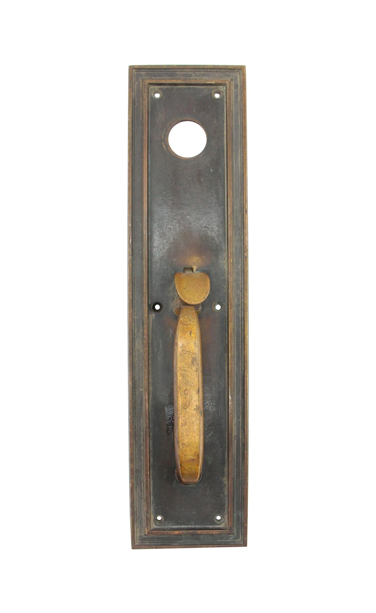 Antique Art Deco 16 In. Bronze Entry Door Pull 3 Antique Art Deco 16 In. Bronze Entry Door Pull