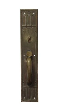 Antique Bronze 20 In. Gothic Entry Door Pull