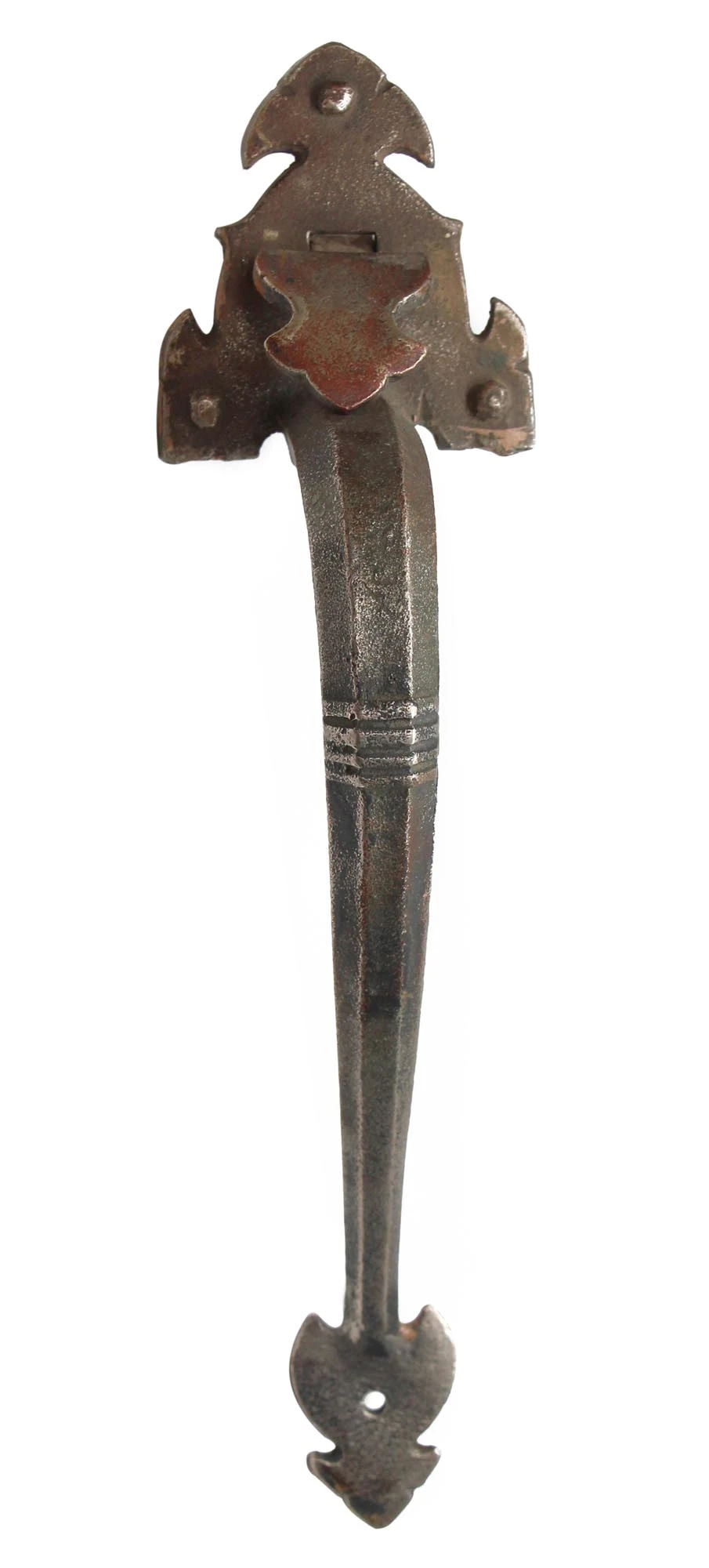 Antique Gothic 12 In. Nickeled Bronze Sargent Door Pull 3 Antique Gothic 12 In. Nickeled Bronze Sargent Door Pull