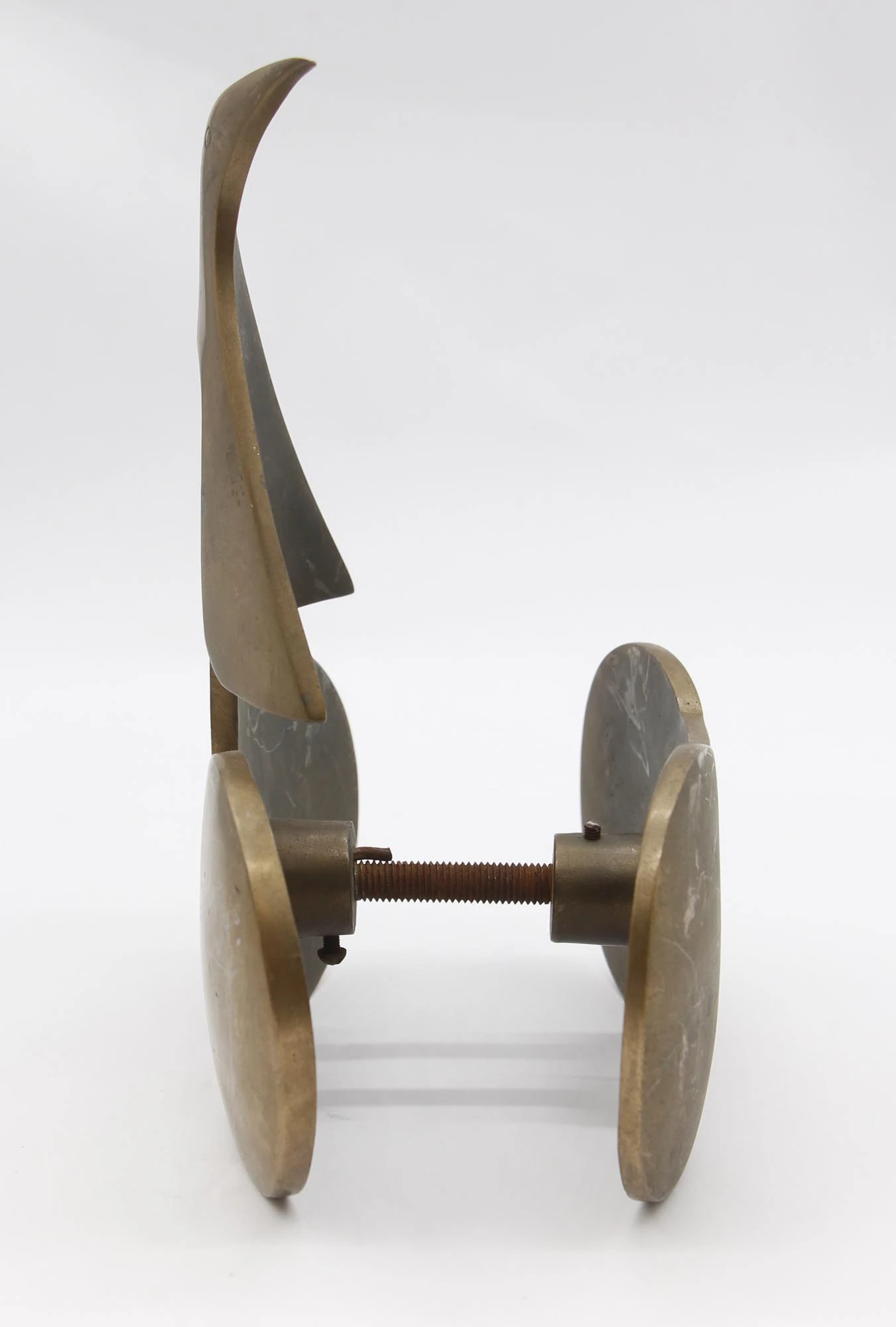 Imported Heavy Pair Of Cast Bronze Double Sided Door Pulls 5 Imported Heavy Pair Of Cast Bronze Double Sided Door Pulls - Image 3